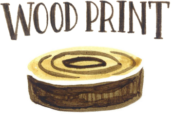 wood print